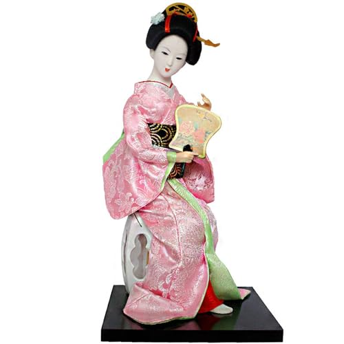 Uqezagpa Künstlerische japanische Geisha-Figur, 30,5 cm, Sammlerstück, Stickerei, Kleidung, Kimono, Figur für Frauen und Mädchen, Raumdekoration, japanische Geisha-Puppen Uqezagpa Künstlerische japanische Geisha-Figur, 30,5 cm, Sammlerstück, Stickerei, Kleidung, Kimono, Figur für Frauen und Mädchen, Raumdekoration, japanische Geisha-Puppen von Uqezagpa