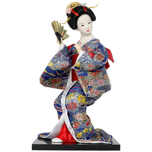 Uqezagpa Künstlerische japanische Geisha-Figur, 30,5 cm, Sammlerstück, Stickerei, Kleidung, Kimono, Figur für Frauen und Mädchen, Raumdekoration, japanische Geisha-Puppen Uqezagpa Künstlerische japanische Geisha-Figur, 30,5 cm, Sammlerstück, Stickerei, Kleidung, Kimono, Figur für Frauen und Mädchen, Raumdekoration, japanische Geisha-Puppen von Uqezagpa