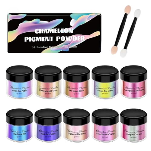 Uqezagpa Kunstharz-Pigment-Pulver, Kunstbedarf, Nägel, Kunstzubehör, Puder, Pigmente, Bastelfarbe für Epoxidharz von Uqezagpa