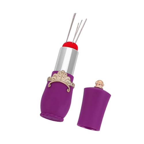 Uqezagpa Lippenstift-Form, Nadelkissen, Nähnadelaufbewahrung, Nähnadel-Halter für Quilten, Nadeln, Nähen Uqezagpa Lippenstift-Form, Nadelkissen, Nähnadelaufbewahrung, Nähnadel-Halter für Quilten, Nadeln, Nähen von Uqezagpa