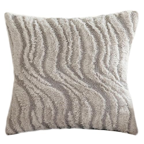 Uqezagpa Luxuriöser Kissenbezug mit geriffelter Textur, weicher Plüschstoff, für Wohn- oder Schlafzimmer-Dekorationen Uqezagpa Luxuriöser Kissenbezug mit geriffelter Textur, weicher Plüschstoff, für Wohn- oder Schlafzimmer-Dekorationen von Uqezagpa