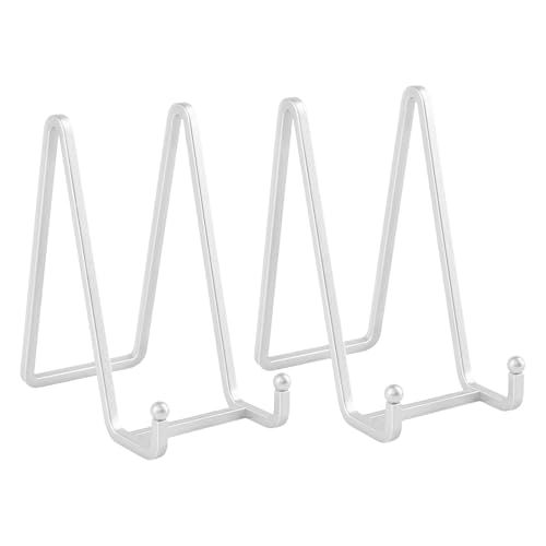 Uqezagpa Modische Künstler-Staffelei-Ständer, Wohnaccessoire zum Präsentieren von Sammlertellern und kleinen Gebrauchen, 2 Stück von Uqezagpa