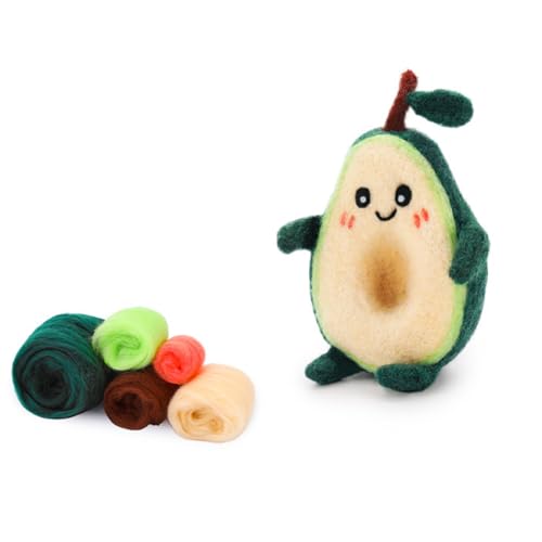 Uqezagpa Nadelfilz-Kits, schöne Avocado-Form, Nadelfilz, Starterwerkzeug, Filznadel-Kits, Wollfilz Uqezagpa Nadelfilz-Kits, schöne Avocado-Form, Nadelfilz, Starterwerkzeug, Filznadel-Kits, Wollfilz von Uqezagpa