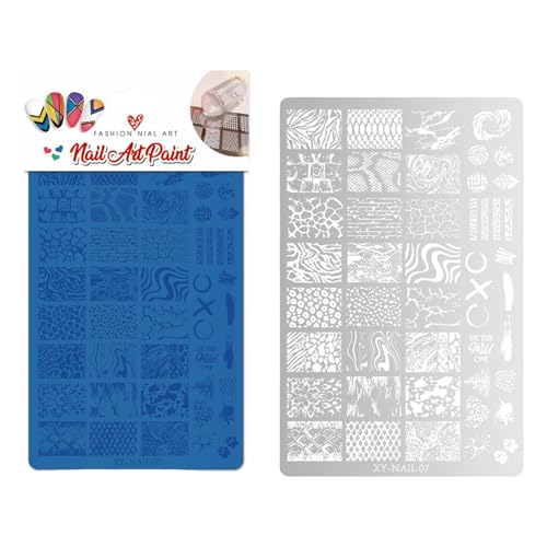 Uqezagpa Nagel-Stempelplatten, Schmetterlings-Nägel, Schablone, Blumen-Nägel, Schablone, Stempel, Dekoration, Nägel, Kunstwerkzeug für Nägel Uqezagpa Nagel-Stempelplatten, Schmetterlings-Nägel, Schablone, Blumen-Nägel, Schablone, Stempel, Dekoration, Nägel, Kunstwerkzeug für Nägel von Uqezagpa