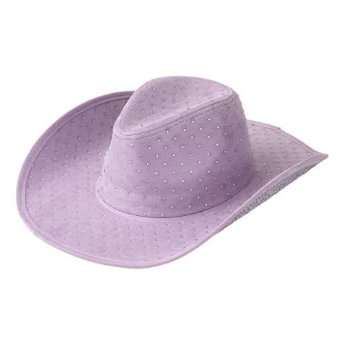 Uqezagpa Partyhut mit Schmucksteinen der 2000er Jahre, schwere Kristalle, Cowgirl-Überraschung, Mädchen, Jungen, Braut, Karneval, Musikfestival, Brauthüte für Damen Uqezagpa Partyhut mit Schmucksteinen der 2000er Jahre, schwere Kristalle, Cowgirl-Überraschung, Mädchen, Jungen, Braut, Karneval, Musikfestival, Brauthüte für Damen von Uqezagpa