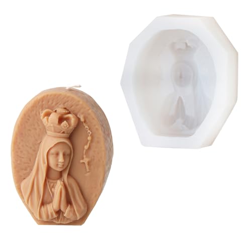 Uqezagpa Religiöse Familien-Silikonformen für Kerzen, Fotorahmen, für Epoxidharz, Kerzen, Seife, Zuhause von Uqezagpa