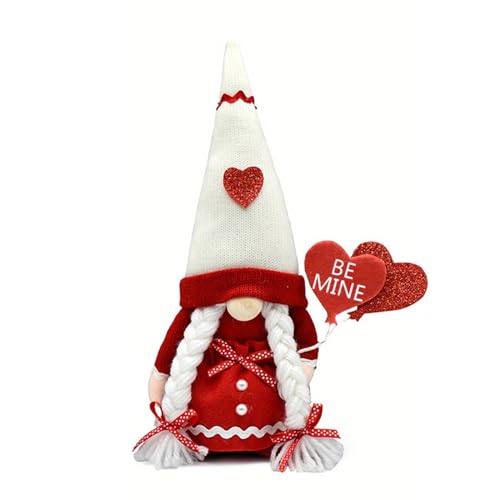 Uqezagpa Schöne gestrickte Herzpuppen mit Herz, stilvolle Dekorationen, Elfenfigur, Puppen Uqezagpa Schöne gestrickte Herzpuppen mit Herz, stilvolle Dekorationen, Elfenfigur, Puppen von Uqezagpa