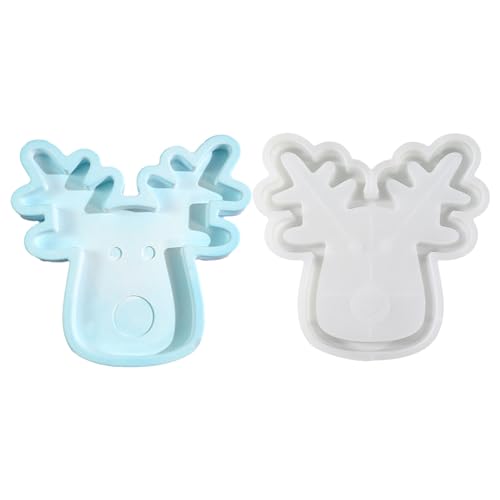 Uqezagpa Silikon-Servierplatte, Weihnachtsform, Hirschform, Epoxidharz-Form für Schmuckaufbewahrungstablett Uqezagpa Silikon-Servierplatte, Weihnachtsform, Hirschform, Epoxidharz-Form für Schmuckaufbewahrungstablett von Uqezagpa
