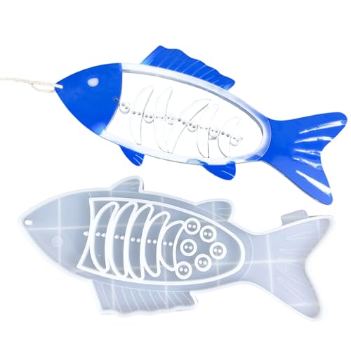 Uqezagpa Silikonform für Anhänger in Fischgrätenform, Schmuckbastelwerkzeug, Epoxidharz-Formen, geeignet für Schmuckherstellung, Anhänger von Uqezagpa