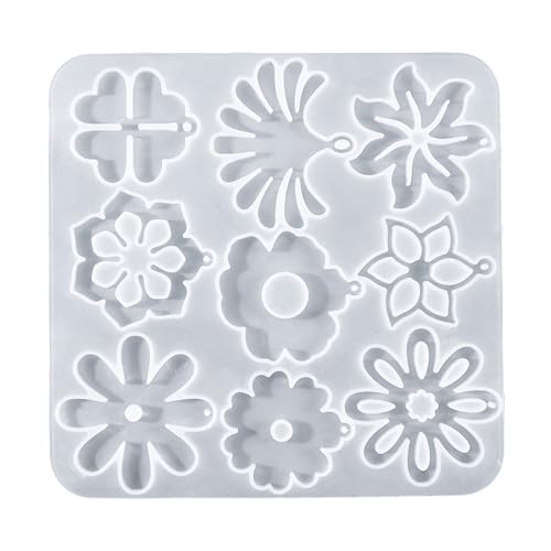Uqezagpa Silikonform für Ohrringe, Blume, Epoxidharz, Schlüsselanhänger, Ohrringe, Schmuck, Silikonformen, Harz-Ohrringe Uqezagpa Silikonform für Ohrringe, Blume, Epoxidharz, Schlüsselanhänger, Ohrringe, Schmuck, Silikonformen, Harz-Ohrringe von Uqezagpa
