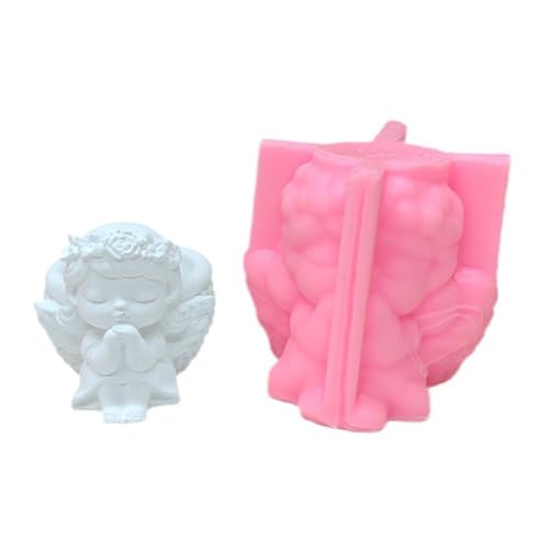 Uqezagpa Silikonformen, wiederverwendbare Gießformen, 3D-Kerzenhalter, Kerzenhalter, Kerzenhalter, Silikon, 3D-Handwerk von Uqezagpa