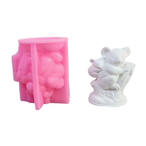 Uqezagpa Silikonformen für Koala mit Baby, Gips, Ornamente, Gießformen, Tierformen, Bastelbedarf von Uqezagpa