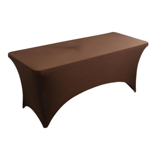 Uqezagpa Spandex-Tischdecke, Polyester, rechteckig, dehnbar, eng anliegend von Uqezagpa