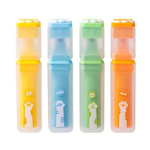 Uqezagpa Textmarker, 4 Farben, breite Keilspitze, Marker für Kartenherstellung, Scrapbooking, Tagebuch, Planer, Farbkodierung, ergonomischer Griff, 4 Stück Uqezagpa Textmarker, 4 Farben, breite Keilspitze, Marker für Kartenherstellung, Scrapbooking, Tagebuch, Planer, Farbkodierung, ergonomischer Griff, 4 Stück von Uqezagpa