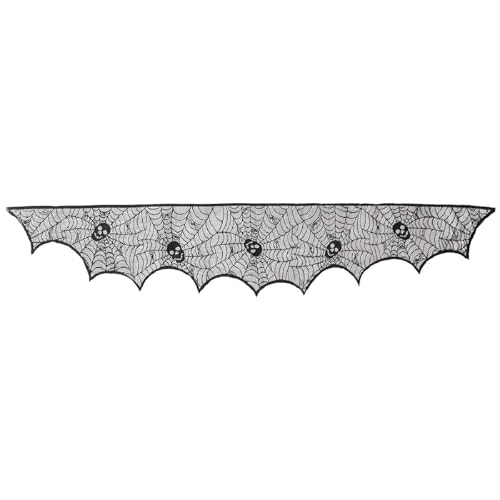 Uqezagpa Tischdecke, Halloween-Dekoration, Polyester, Netz, Tischläufer, Kaminschal Uqezagpa Tischdecke, Halloween-Dekoration, Polyester, Netz, Tischläufer, Kaminschal von Uqezagpa