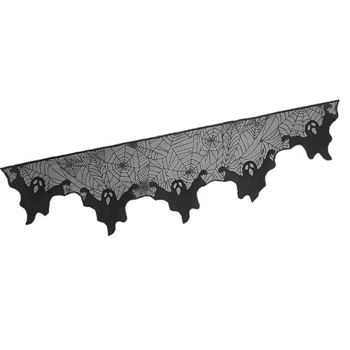 Uqezagpa Tischdecke, Halloween-Dekoration, Polyester, Netz, Tischläufer, Kaminschal Uqezagpa Tischdecke, Halloween-Dekoration, Polyester, Netz, Tischläufer, Kaminschal von Uqezagpa