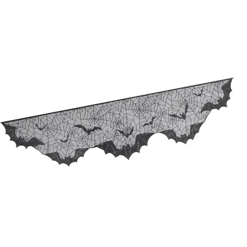 Uqezagpa Tischdecke, Halloween-Dekoration, Polyester, Netz, Tischläufer, Kaminschal Uqezagpa Tischdecke, Halloween-Dekoration, Polyester, Netz, Tischläufer, Kaminschal von Uqezagpa