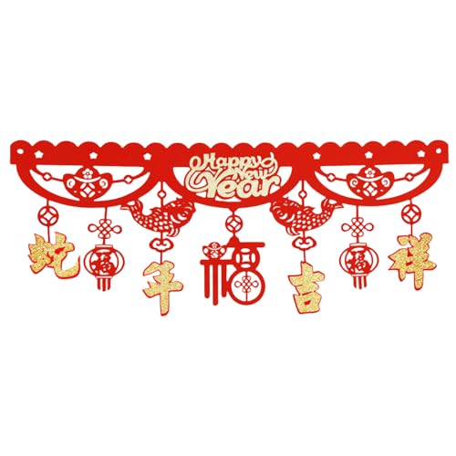 Uqezagpa Traditionelle Frühlings-Festival-Dekoration, Fransen zum Aufhängen, Ornament für Wohnzimmer, horizontal, farbige Türkopf-Verzierung, bunte Party-Banner von Uqezagpa