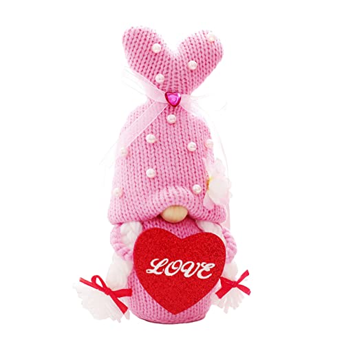 Uqezagpa Valentinstag-Strickmütze, gesichtslos, Schreibtisch-Ornament für Festival, Urlaub, Neujahrsparty Uqezagpa Valentinstag-Strickmütze, gesichtslos, Schreibtisch-Ornament für Festival, Urlaub, Neujahrsparty von Uqezagpa