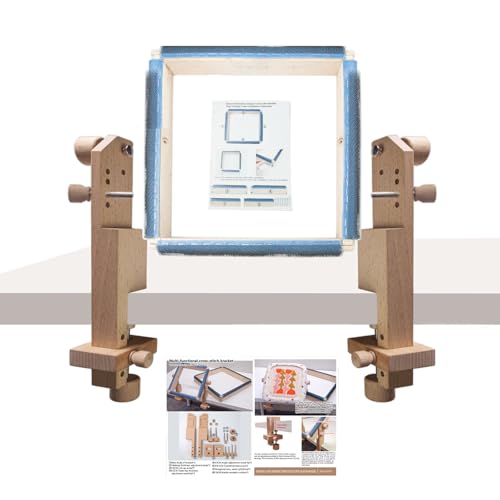 Uqezagpa Verstellbarer Stickständer mit Stickrahmen, Desktop-Nährahmenständer, freihändiger Handarbeitsständer Uqezagpa Verstellbarer Stickständer mit Stickrahmen, Desktop-Nährahmenständer, freihändiger Handarbeitsständer von Uqezagpa