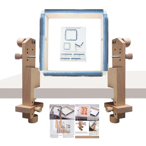 Uqezagpa Verstellbarer Stickständer mit Stickrahmen, Desktop-Nährahmenständer, freihändiger Handarbeitsständer Uqezagpa Verstellbarer Stickständer mit Stickrahmen, Desktop-Nährahmenständer, freihändiger Handarbeitsständer von Uqezagpa