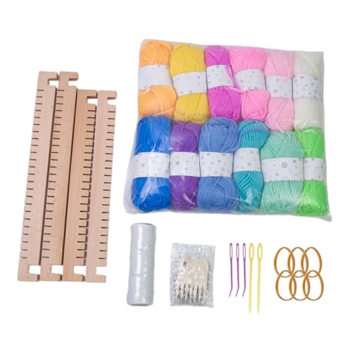 Uqezagpa Weaving Loomed Kits Practical Wood Frame Loomed Wood Hand Knitting Machine Handmade Weaving Toy for Adults Uqezagpa Weaving Loomed Kits Practical Wood Frame Loomed Wood Hand Knitting Machine Handmade Weaving Toy for Adults von Uqezagpa