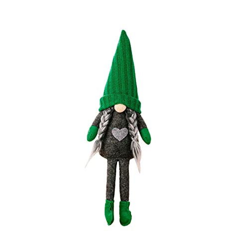 Uqezagpa Weihnachtliche grüne Strickmütze, Zwerge, Ornament, abgestuftes Tablett, Dekoration für Weihnachten, Festival, Party, Küche, Essen Uqezagpa Weihnachtliche grüne Strickmütze, Zwerge, Ornament, abgestuftes Tablett, Dekoration für Weihnachten, Festival, Party, Küche, Essen von Uqezagpa