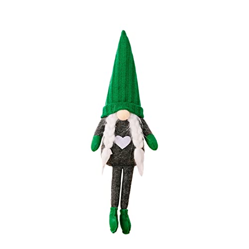 Uqezagpa Weihnachtliche grüne Strickmütze, Zwerge, Ornament, abgestuftes Tablett, Dekoration für Weihnachten, Festival, Party, Küche, Essen Uqezagpa Weihnachtliche grüne Strickmütze, Zwerge, Ornament, abgestuftes Tablett, Dekoration für Weihnachten, Festival, Party, Küche, Essen von Uqezagpa
