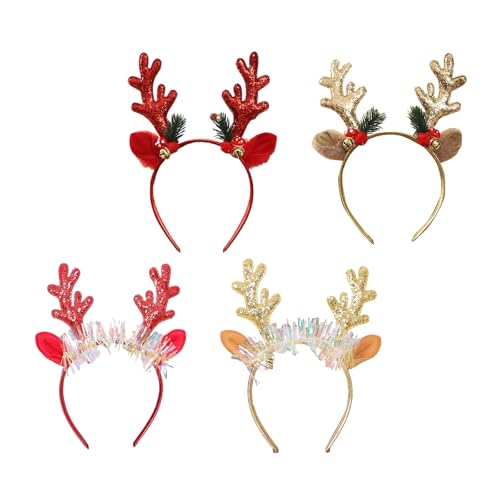 Uqezagpa Weihnachts-Stirnbänder, Kostüm, modisches Accessoire, tragbar oder stilvoll, Partyspaß, bequemes und stabiles Haar von Uqezagpa