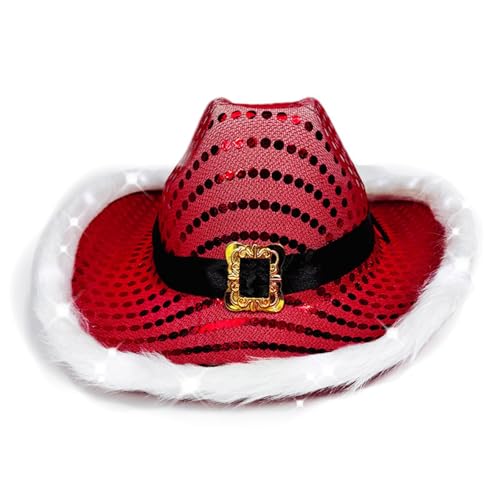 Uqezagpa Weihnachtsmütze mit Schmucksteinen, schwere Pailletten, Panamahut, Überraschung, Mädchen, Jungen, Weihnachten, für Karneval, Musikfestival, Cowboyhüte, Damen, Kinder, Herren, Großpackung Uqezagpa Weihnachtsmütze mit Schmucksteinen, schwere Pailletten, Panamahut, Überraschung, Mädchen, Jungen, Weihnachten, für Karneval, Musikfestival, Cowboyhüte, Damen, Kinder, Herren, Großpackung von Uqezagpa