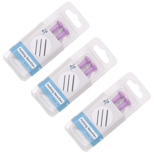 Uqezagpa Wollfilznadeln mit ergonomischem Griff, Filzzubehör, Filznadel, Wollfilznadel, Basteln, 6 Stück Uqezagpa Wollfilznadeln mit ergonomischem Griff, Filzzubehör, Filznadel, Wollfilznadel, Basteln, 6 Stück von Uqezagpa
