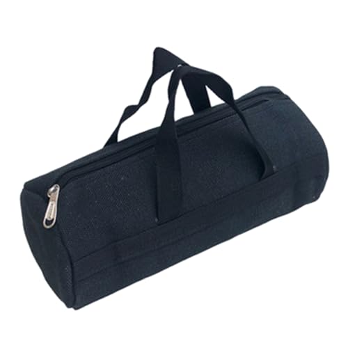 Werkzeugtasche aus Segeltuch mit breiter Öffnung, große Kapazität, für Herren, tragbar, Organizer, Aufbewahrung, Handtasche für Schraubendreher, professionelles Elektriker-Werkzeugset von Uqezagpa