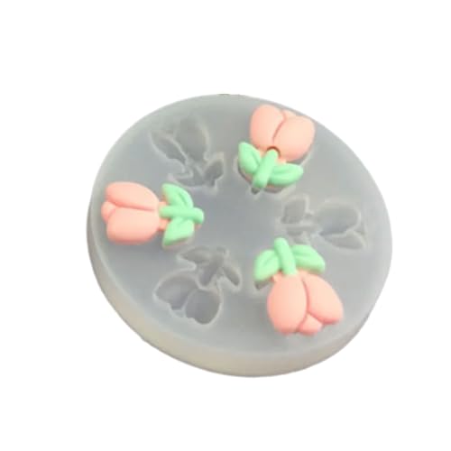 Wiederverwendbares Kuchendekorationswerkzeug, 4 Blumen-Silikonformen für Süßigkeitenherstellung und Blumen-Designs, flexibler Fondant Wiederverwendbares Kuchendekorationswerkzeug, 4 Blumen-Silikonformen für Süßigkeitenherstellung und Blumen-Designs, flexibler Fondant von Uqezagpa