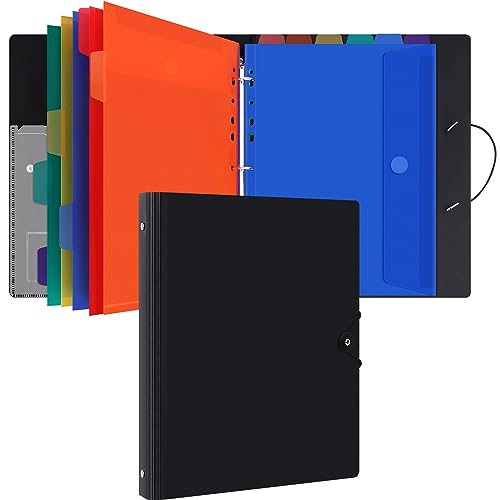 Uquelic Dokumentenmappe A4 zum Abheften, Ringordner A4 Schmal mit 12er Kunststoff Dokumententasche (6 Farben), Wasserdicht Ordner Organizer - Schwarz Uquelic Dokumentenmappe A4 zum Abheften, Ringordner A4 Schmal mit 12er Kunststoff Dokumententasche (6 Farben), Wasserdicht Ordner Organizer - Schwarz von Uquelic