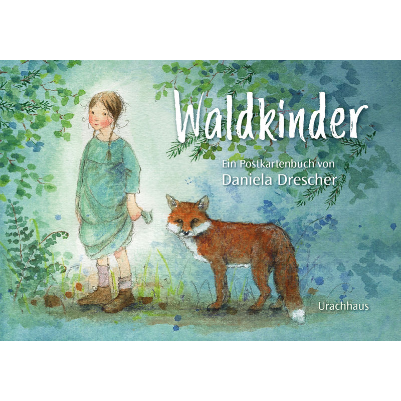 Postkartenbuch 'Waldkinder' - Daniela Drescher, Gebunden von Urachhaus