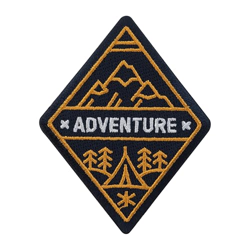 Urbanski Patch Adventure Camping Outdoor Natur Berge Wandern zum Aufbügeln 9,2 x 7,2 cm | Aufnäher Applikation Bügelbild Urbanski Patch Adventure Camping Outdoor Natur Berge Wandern zum Aufbügeln 9,2 x 7,2 cm | Aufnäher Applikation Bügelbild von Urbanski