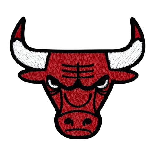 Urbanski Patch Chicago Bulls zum Aufbügeln 7 x 7,8 cm | Aufnäher Applikation Bügelbild von Urbanski