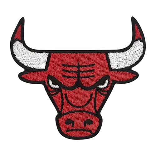 Urbanski Patch Chicago Bulls zum Aufbügeln 7 x 7,8 cm | Aufnäher Applikation Bügelbild von Urbanski