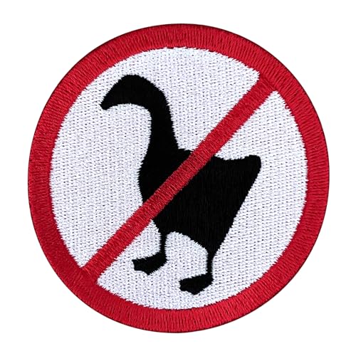 Urbanski Patch Gänse verboten Schild zum Aufbügeln 7,4 x 7,4 cm | Aufnäher Applikation Bügelbild Urbanski Patch Gänse verboten Schild zum Aufbügeln 7,4 x 7,4 cm | Aufnäher Applikation Bügelbild von Urbanski