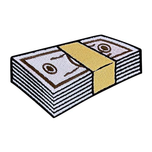 Urbanski Patch Geldbündel Geldscheine Money zum Aufbügeln 5 x 8,2 cm | Aufnäher Applikation Bügelbild Urbanski Patch Geldbündel Geldscheine Money zum Aufbügeln 5 x 8,2 cm | Aufnäher Applikation Bügelbild von Urbanski