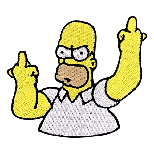 Urbanski Patch Homer Simpson zeigt Finger zum Aufbügeln 7 x 8 cm | Aufnäher Applikation Bügelbild Urbanski Patch Homer Simpson zeigt Finger zum Aufbügeln 7 x 8 cm | Aufnäher Applikation Bügelbild von Urbanski