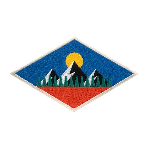 Urbanski Patch Mountain Explorer Bergkette unter gelber Sonne zum Aufbügeln 6,7 x 11,4 cm | Aufnäher Applikation Bügelbild Urbanski Patch Mountain Explorer Bergkette unter gelber Sonne zum Aufbügeln 6,7 x 11,4 cm | Aufnäher Applikation Bügelbild von Urbanski