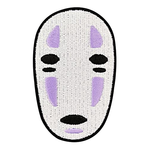 Urbanski Patch Ohngesicht Geist Gespenst Maske zum Aufbügeln 8 x 5 cm | Aufnäher Applikation Bügelbild von Urbanski