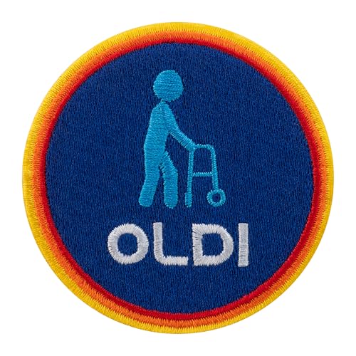 Urbanski Patch Oldi Senior Edition zum Aufbügeln 7,4 x 7,4 cm | Aufnäher Applikation Bügelbild von Urbanski