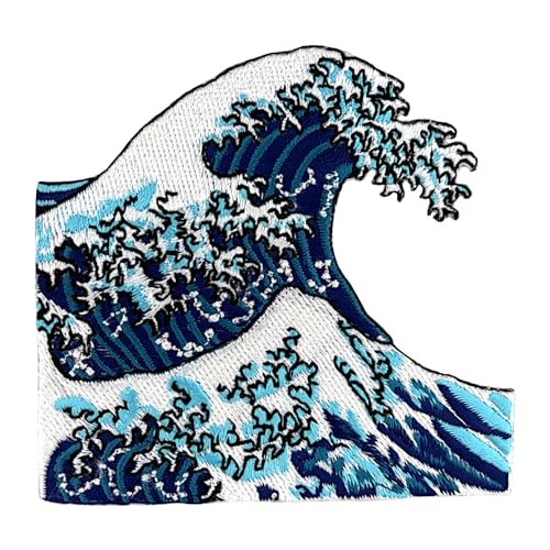 Urbanski Patch The Great Wave of Kanagawa Große Welle zum Aufbügeln 7,6 x 8 cm | Aufnäher Applikation Bügelbild Urbanski Patch The Great Wave of Kanagawa Große Welle zum Aufbügeln 7,6 x 8 cm | Aufnäher Applikation Bügelbild von Urbanski