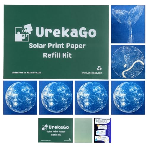 UrekaGo Cyanotype Papier-Nachfüllset (A4) von UrekaGo