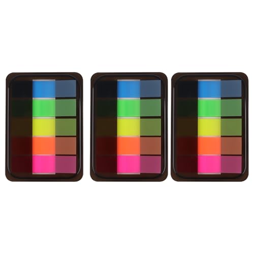 3-Pakete fluoreszierende Index-Klebeetiketten, PET-Material wasserfest, keine Klebeverbleib, Erstauswahl für Schüler und Büros 3-Pakete fluoreszierende Index-Klebeetiketten, PET-Material wasserfest, keine Klebeverbleib, Erstauswahl für Schüler und Büros von Ureminisce