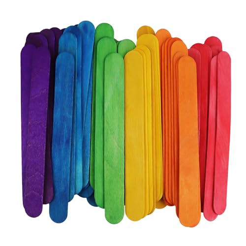 50 Stk. 15,24 cm farbige Eiskonsolenhölzer, natürliche Holz-Regenbogen-Eiskonsolenhölzer, glatt und gerade, ideal für Süßigkeitenherstellung und Bastelaktivitäten. 50 Stk. 15,24 cm farbige Eiskonsolenhölzer, natürliche Holz-Regenbogen-Eiskonsolenhölzer, glatt und gerade, ideal für Süßigkeitenherstellung und Bastelaktivitäten. von Ureminisce