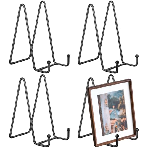 Urganvem Eisen Display Ständer, 4 Stück Metall Tellerständer, 6 Zoll Metallrahmenhalter Metall Tellerständer Staffelei Display Ständer für Foto Kunst Teller Bücher Bild und Tabletop Art(Schwarz) Urganvem Eisen Display Ständer, 4 Stück Metall Tellerständer, 6 Zoll Metallrahmenhalter Metall Tellerständer Staffelei Display Ständer für Foto Kunst Teller Bücher Bild und Tabletop Art(Schwarz) von Urganvem