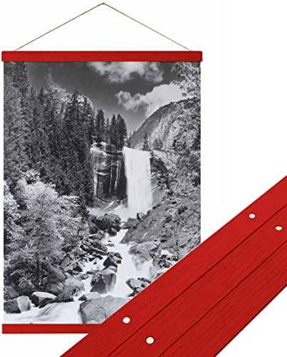 Urhome magnetische Posterleiste aus Holz für Bilder in Rot, 31 cm Posterschiene Bilderrahmen für Wandbilder Poster Fotos Bilderleiste Urhome magnetische Posterleiste aus Holz für Bilder in Rot, 31 cm Posterschiene Bilderrahmen für Wandbilder Poster Fotos Bilderleiste von Urhome